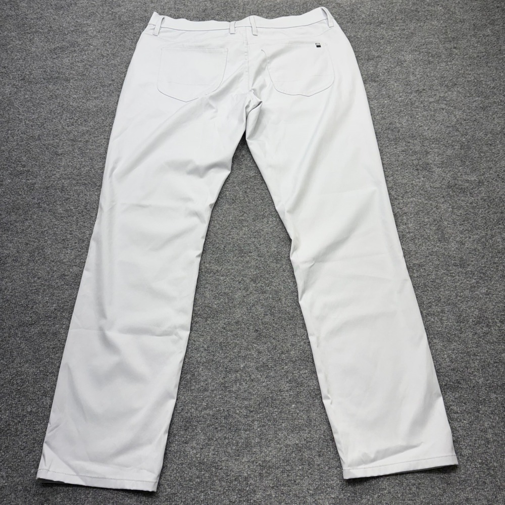 TravisMathew Mens Performance Golf Pants Light Grey Size 36 Straight Leg Solid - Picture 8 of 9